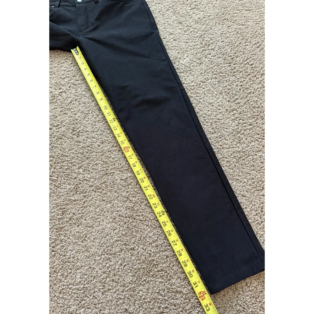 Lululemon ABC Slim Fit Pants Mens 33x32 Utilitech Stretch 5 Pocket Black